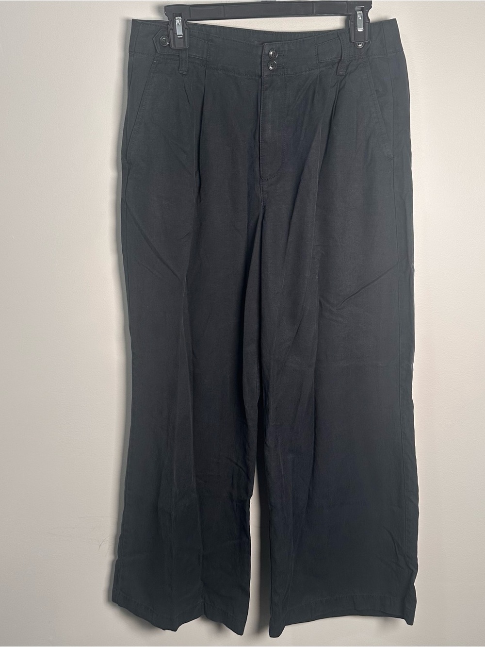 Madewell Harlow Wide Leg Trouser Pants Women Size 8P Navy